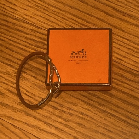 Hermes Jumbo Hook and Leather Bracelet